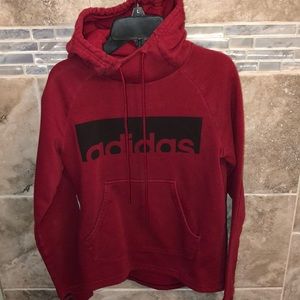 Red adidas hoodie